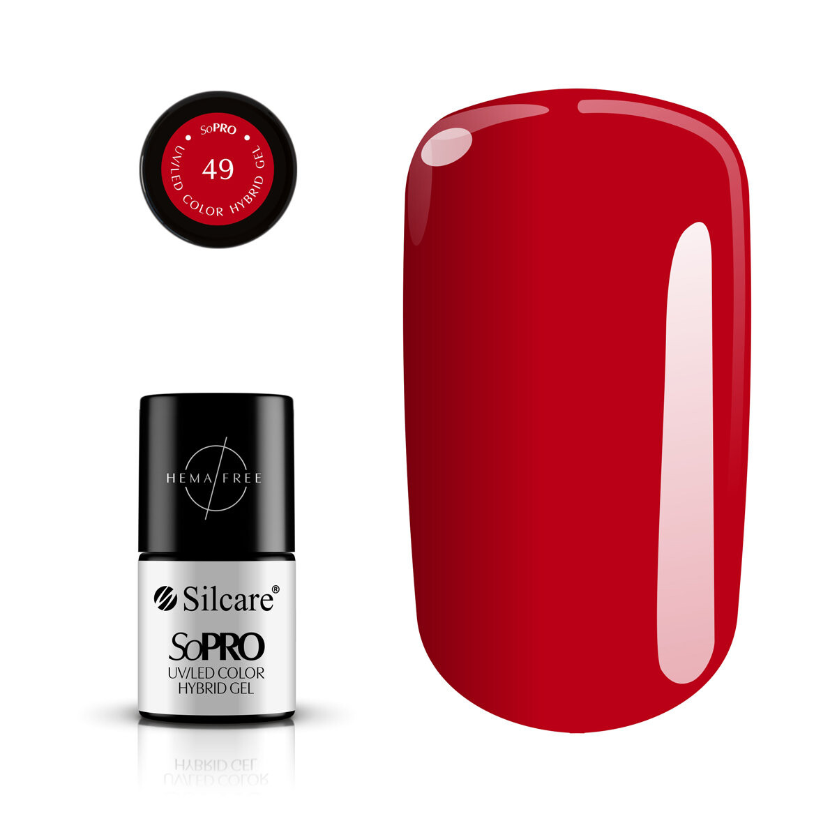 

Silcare, Гибридный лак SoPRO 49, 7 г