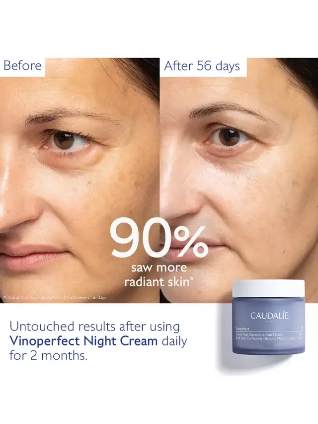 Пилинг Caudalie — Ночной Vinoperfect для коррекции пигментных пятен с гликолевой кислотой, 50 мл — фото 4