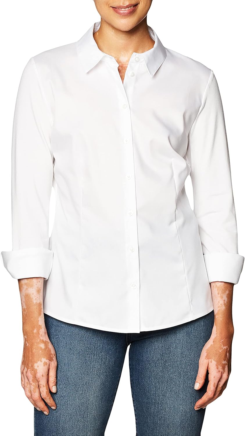 

Женская трикотажная блузка Calvin Klein Combo с воротником, Birch