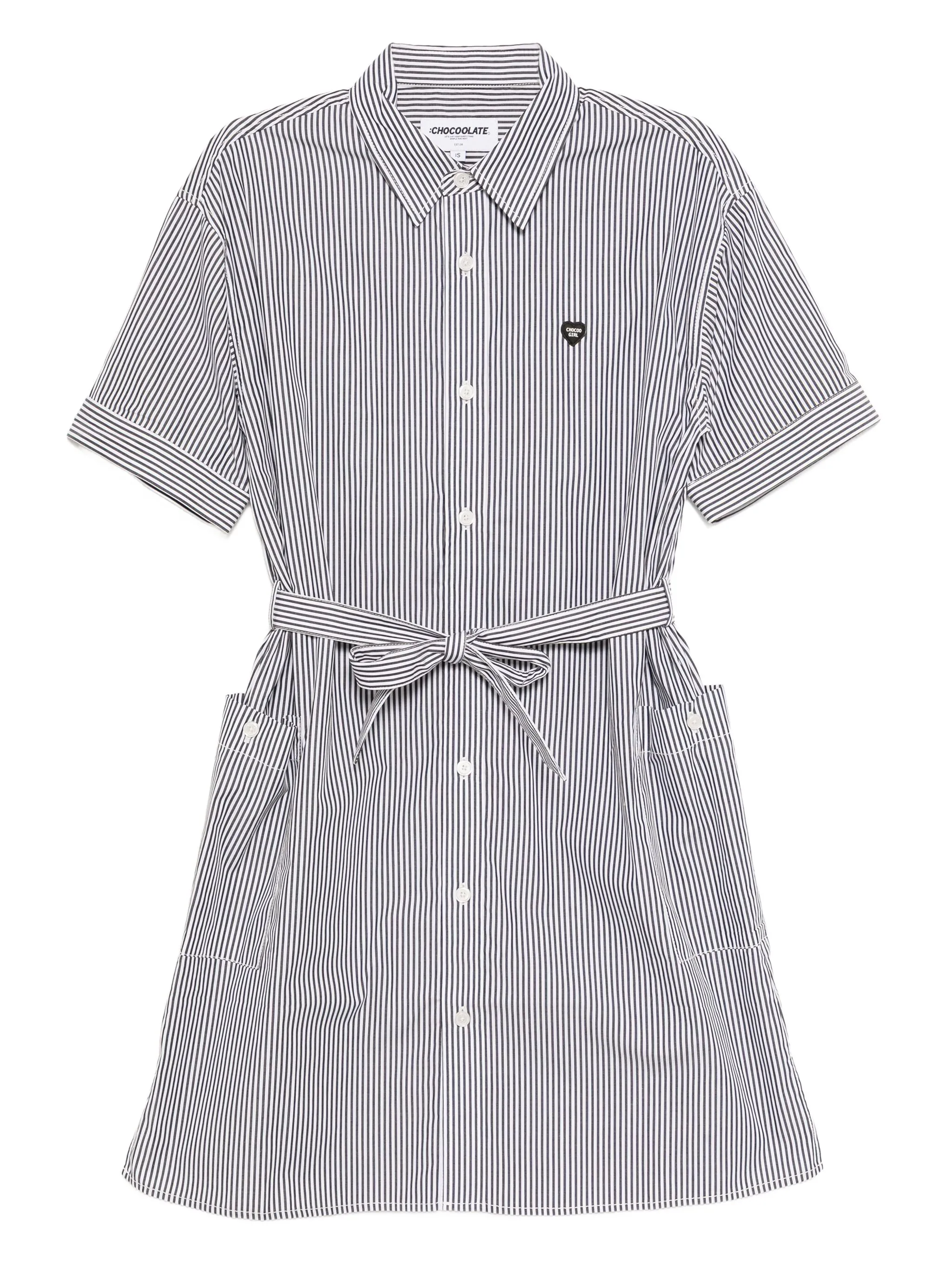 

Платье в полоску Chocoolate, черный