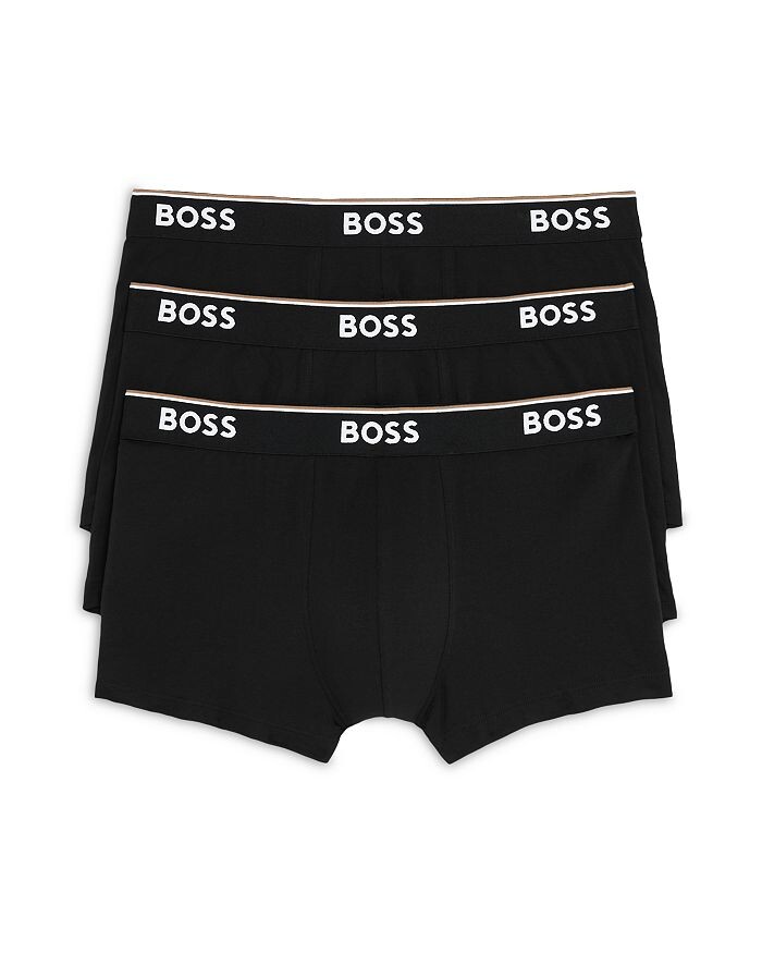 

Трусы-боксеры BOSS Power из смесового хлопка, набор из 3 шт, черный