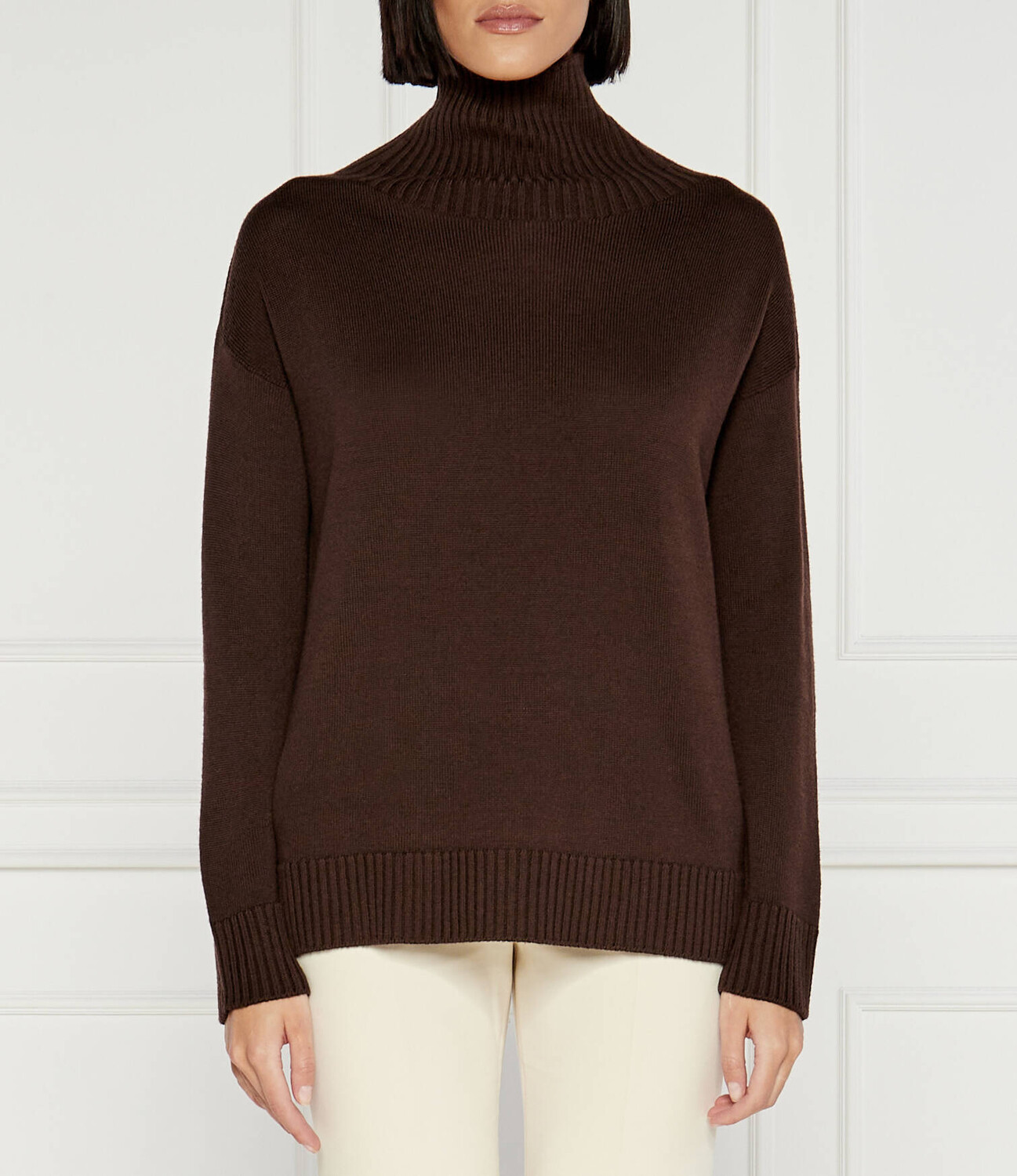 

Свитер из шерсти Max Mara Leisure Regular Fit, коричневый