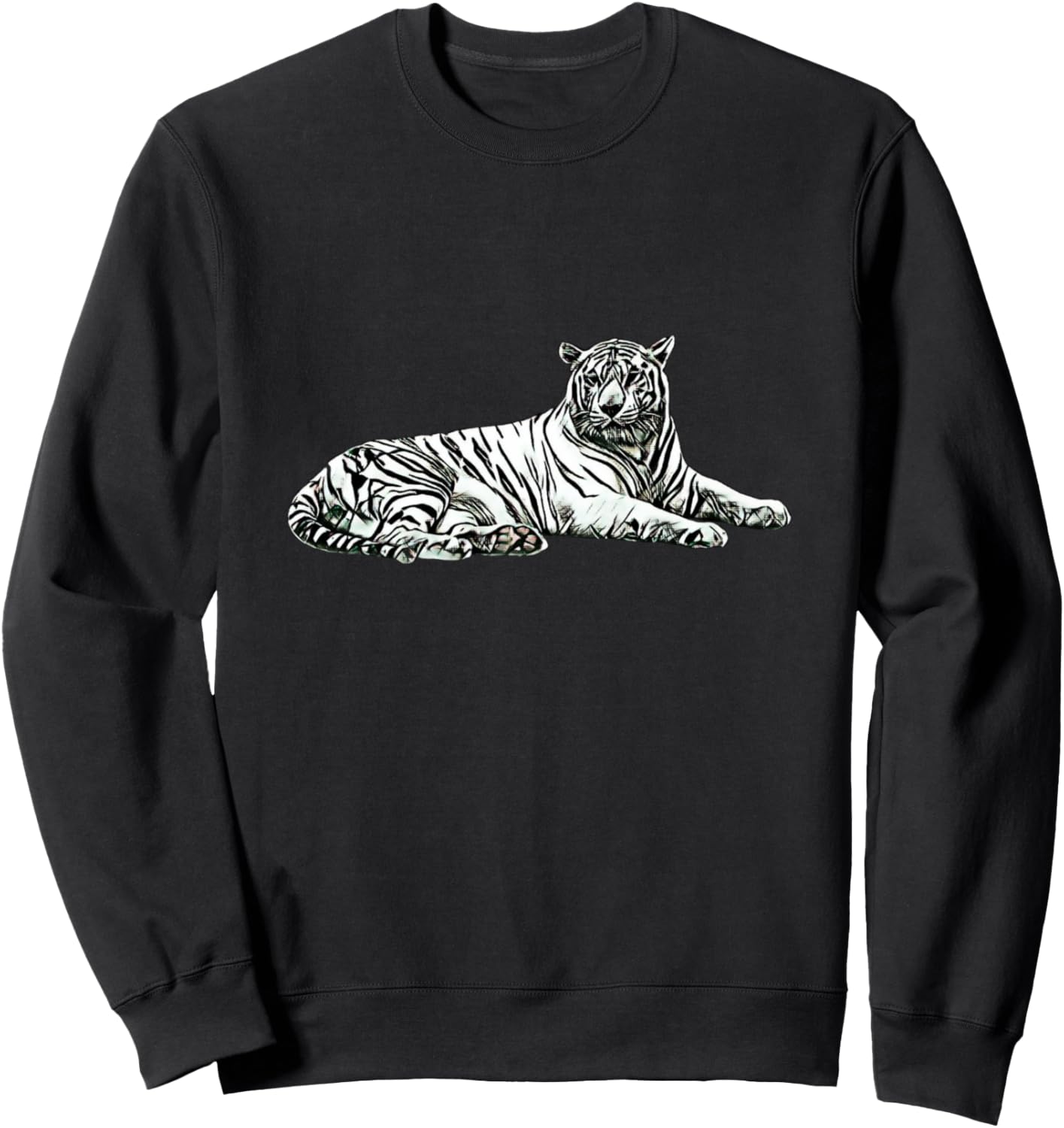 

Толстовка с изображением тигра, крупной кошки, хищника из джунглей Tiger Big Cat - Predator Gift Christmas Birthday, черный