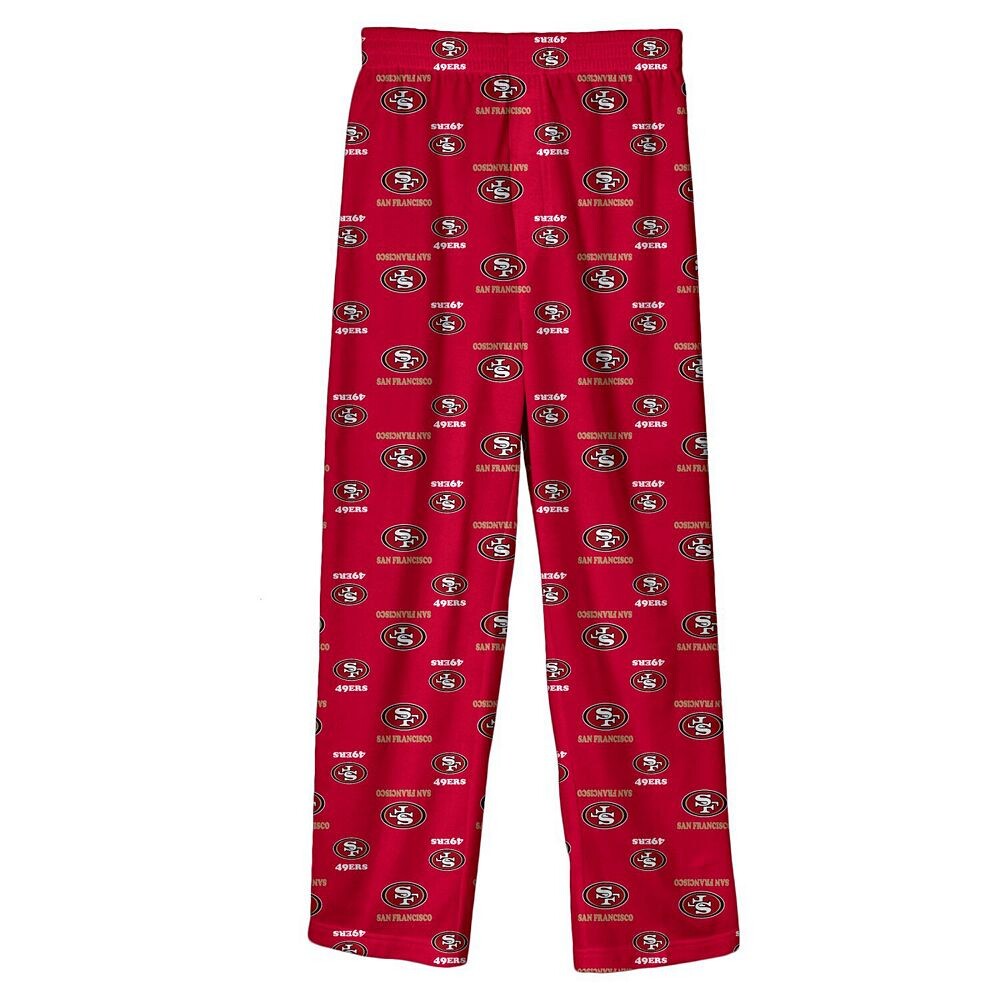 Пижамные штаны команды Scarlet San Francisco 49ers Team для дошкольников Outerstuff, красный