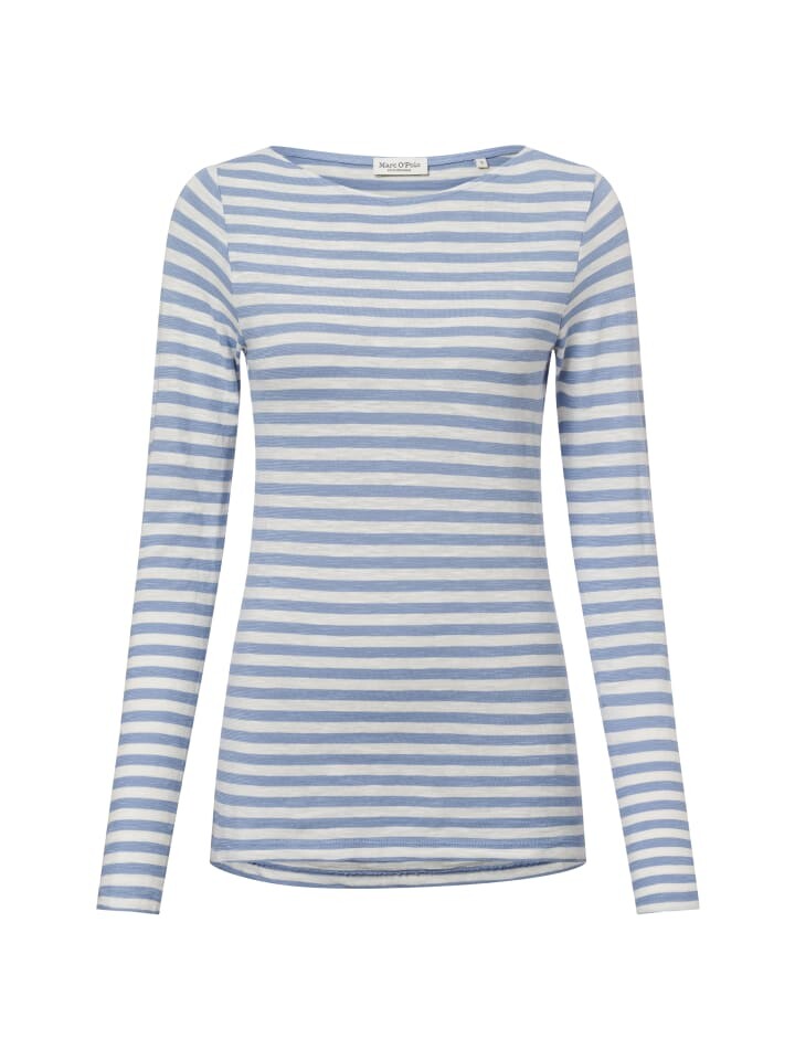 

Футболка Marc O'Polo Langarmshirt, цвет hellblau weiß