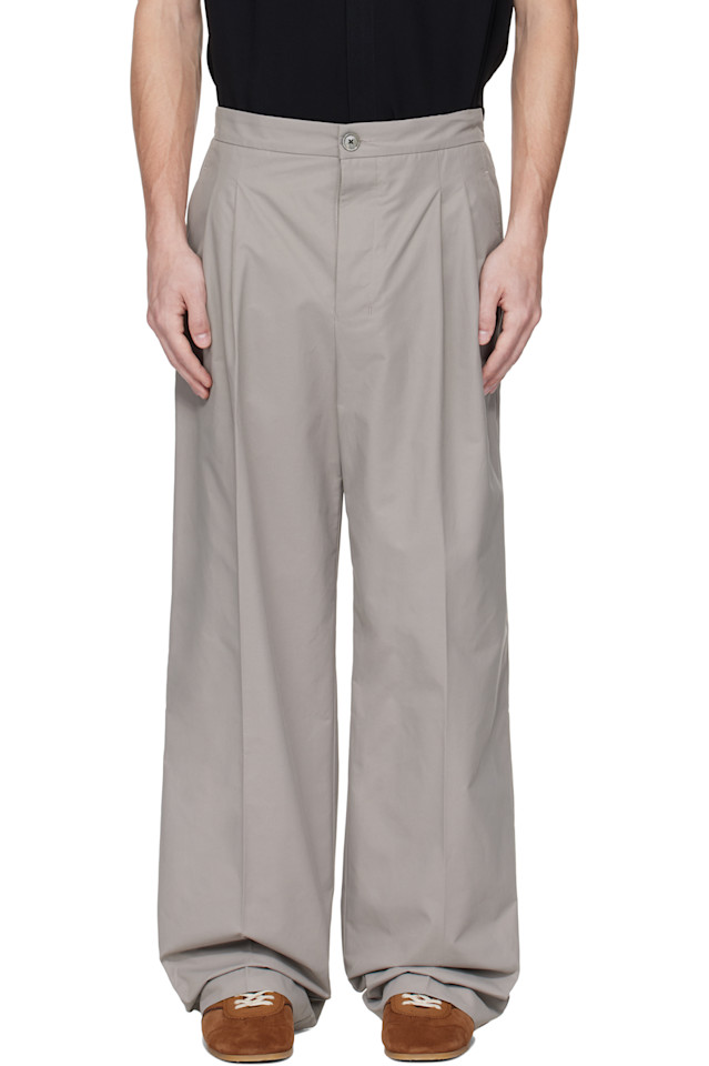 

Широкие брюки Ami Paris, цвет ash
