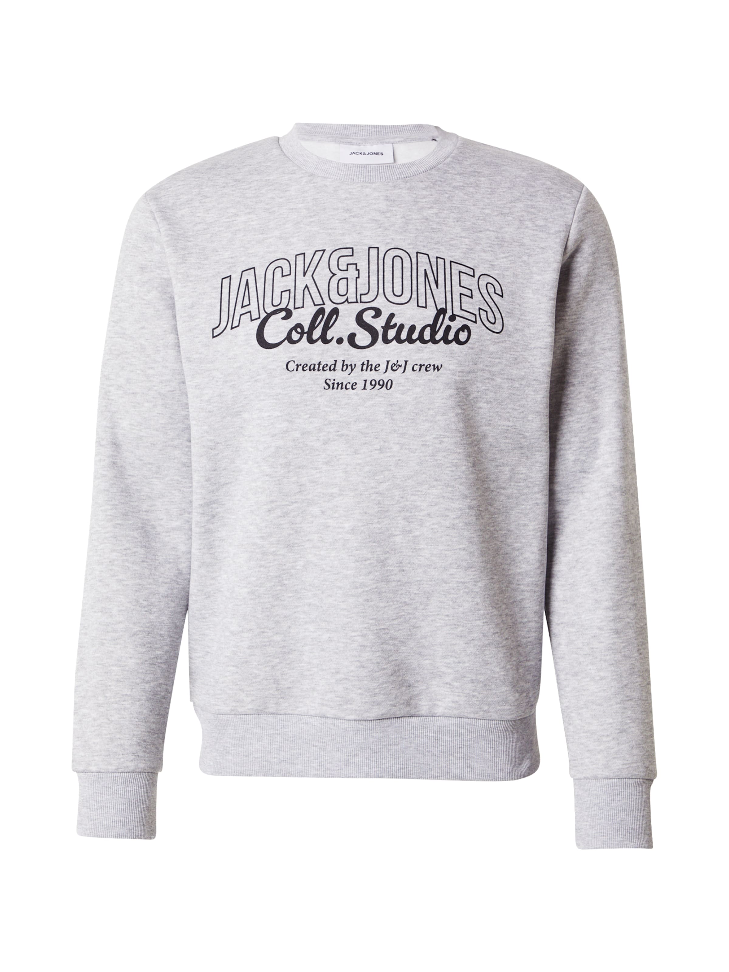 

JACK & JONES Свитшот 'JJMAKOTO' в крапчатом сером