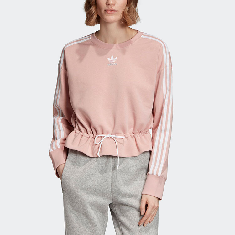 Свитшот серии Clover, женский, яркий розовый Adidas Originals — фото 3