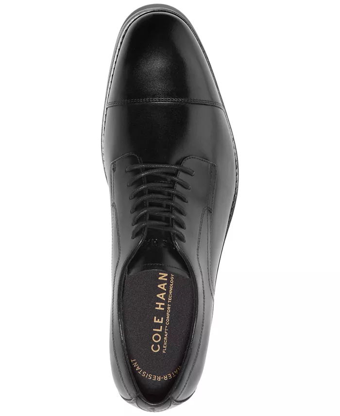 Мужские оксфорды Harmon Grand Cap Toe Cole Haan, черный — фото 4