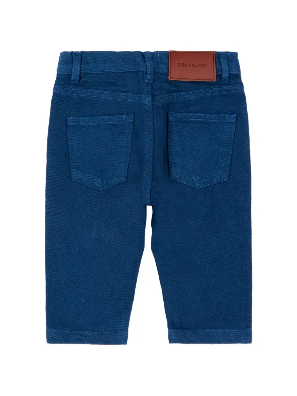 Джинсы из хлопка с нашивкой-логотипом Trussardi Junior, синий — фото 2