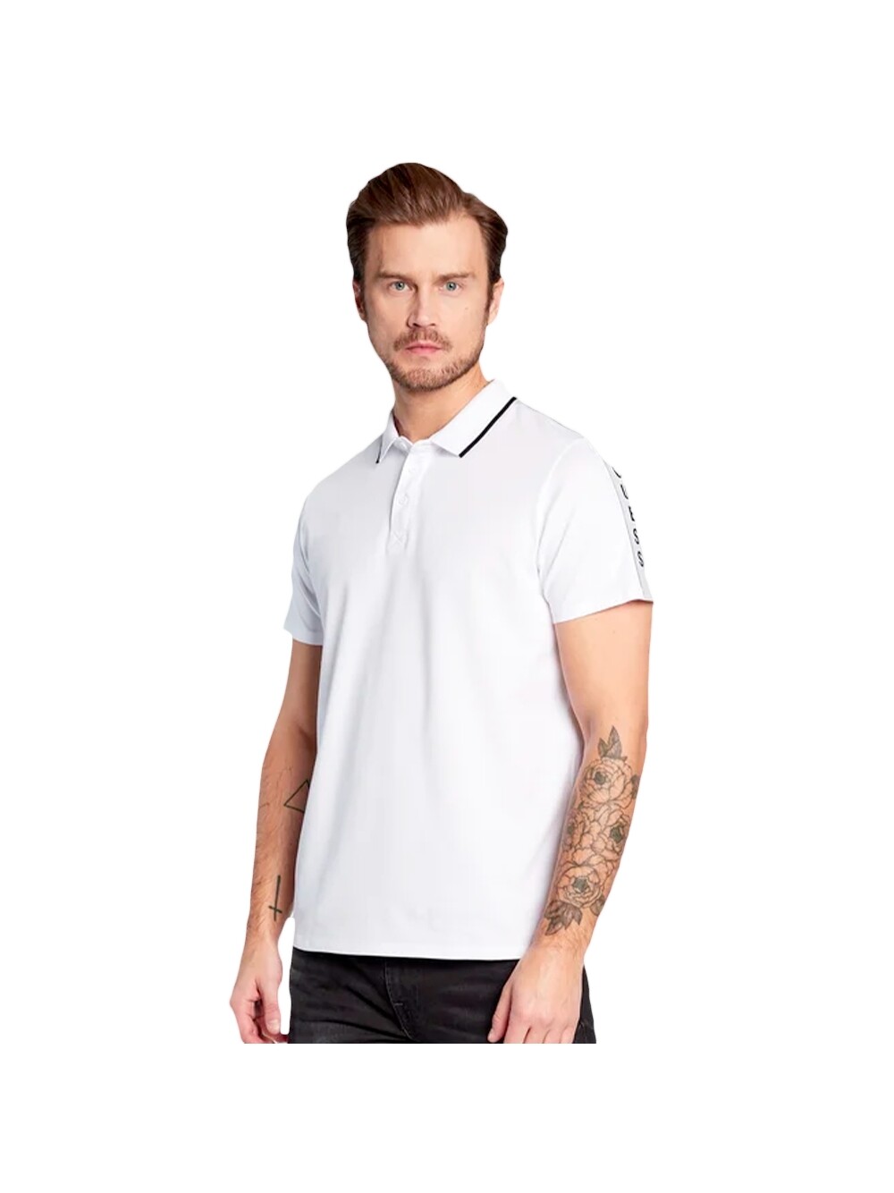 

Рубашка поло в полоску g Guess, белый
