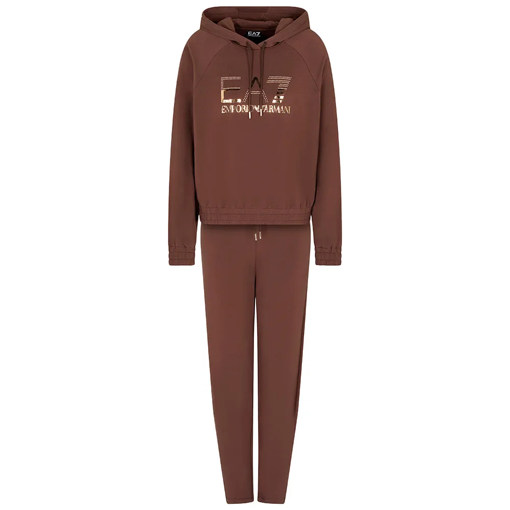 

Спортивный костюм EA7 EMPORIO ARMANI Train Ch Metal Studs, коричневый