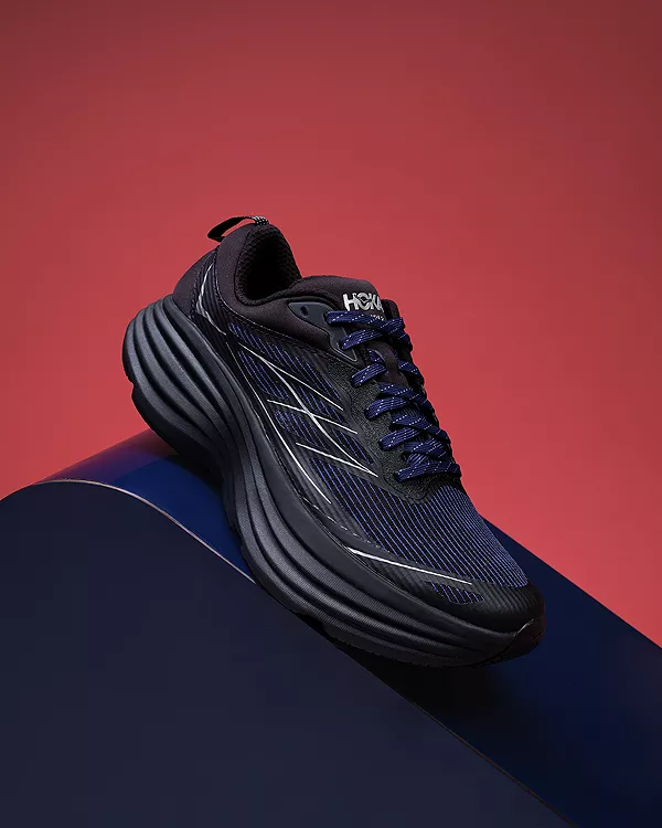 Мужские кроссовки Bondi 8 с клеткой Stealth/Tech Hoka, синий — фото 2