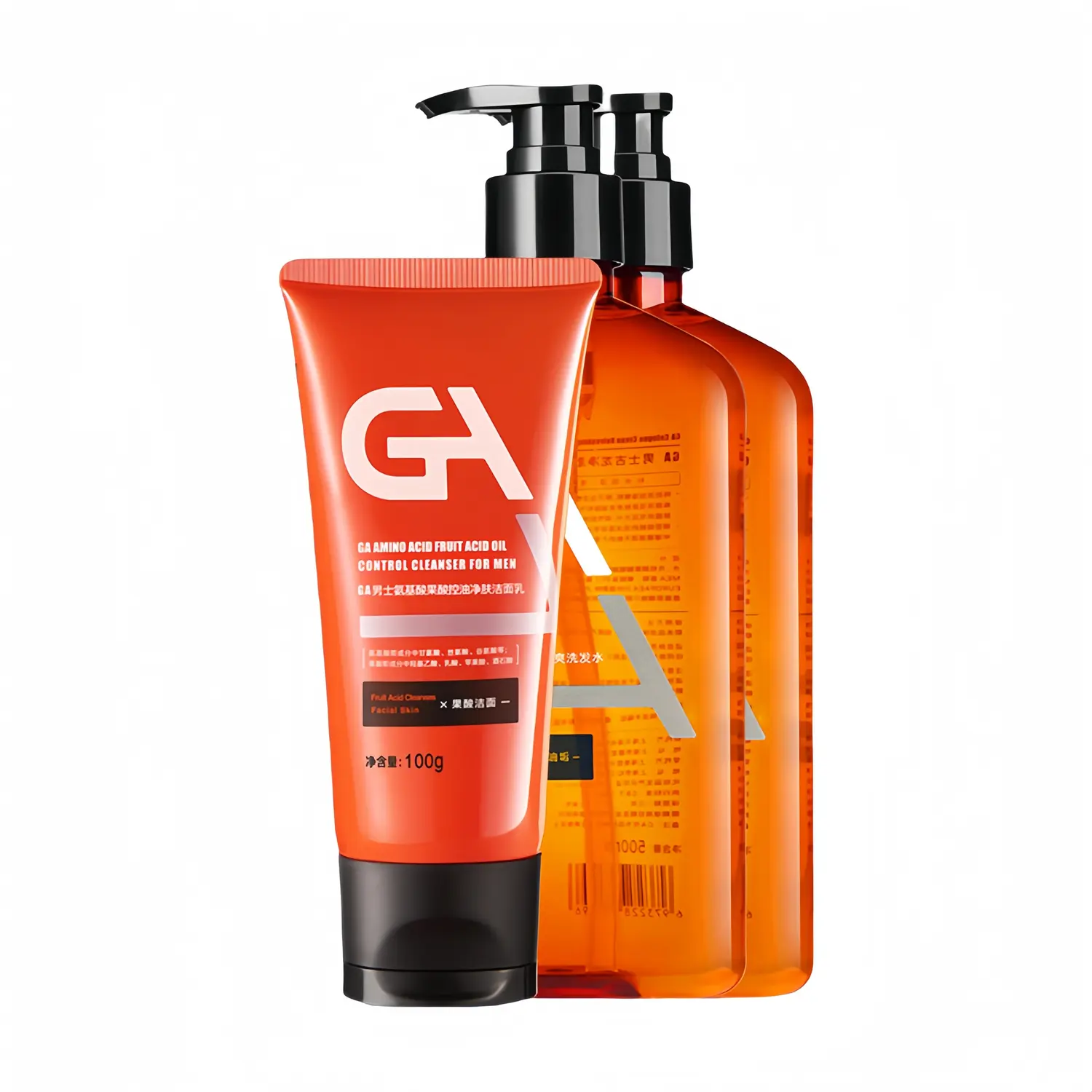 

Шампунь с салициловой кислотой и аминокислотами для лечения перхоти, защиты цвета, контроля жирности и глубокого очищения 500мл/500мл*2 GA