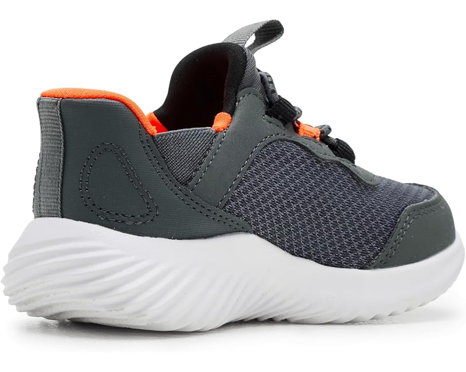 Детские кроссовки Skechers Hands Free Slip-Ins: Bounder-Brisk-Burst 403822N (для малышей) SKECHERS KIDS, Charcoal/Orange — фото 3