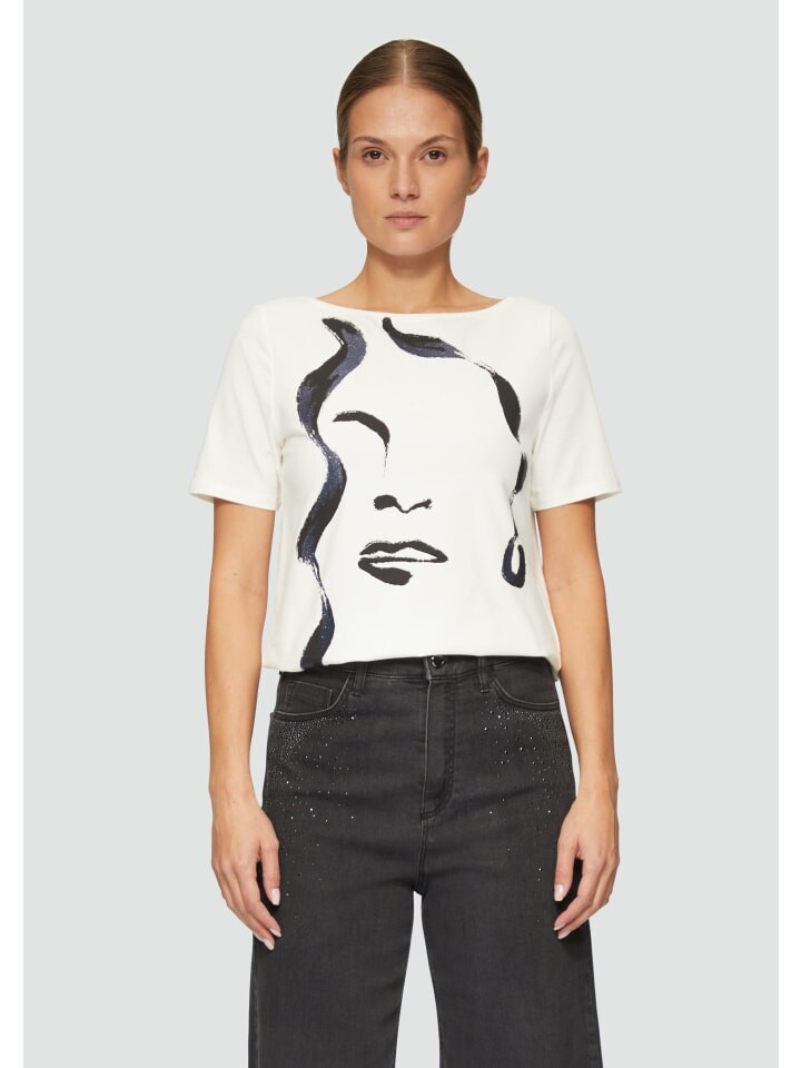 

Футболка s.Oliver BLACK LABEL T-Shirt kurzarm, кремовый