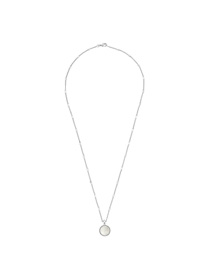 

Steel_Art Колье с перламутровой подвеской «Фридерика», серебристого цвета, полированное серебро