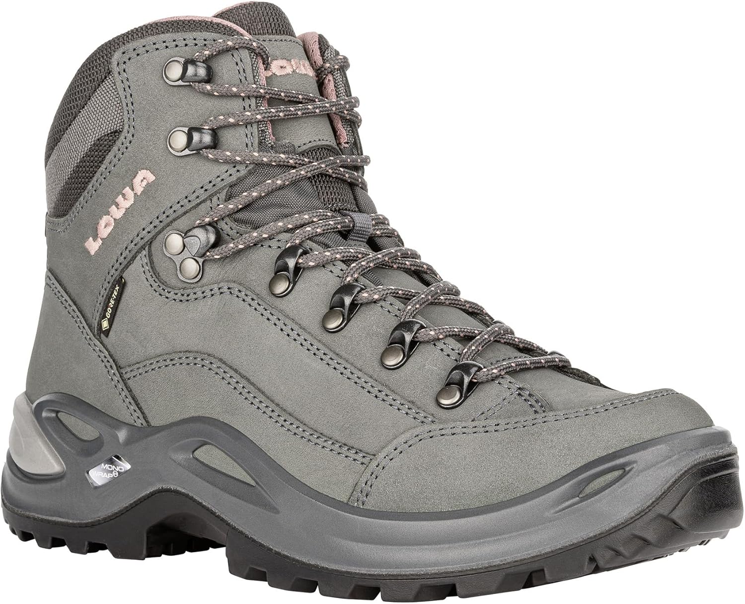 Мужские походные ботинки Lowa Renegade GTX Mid, Graphite Rose — фото 4