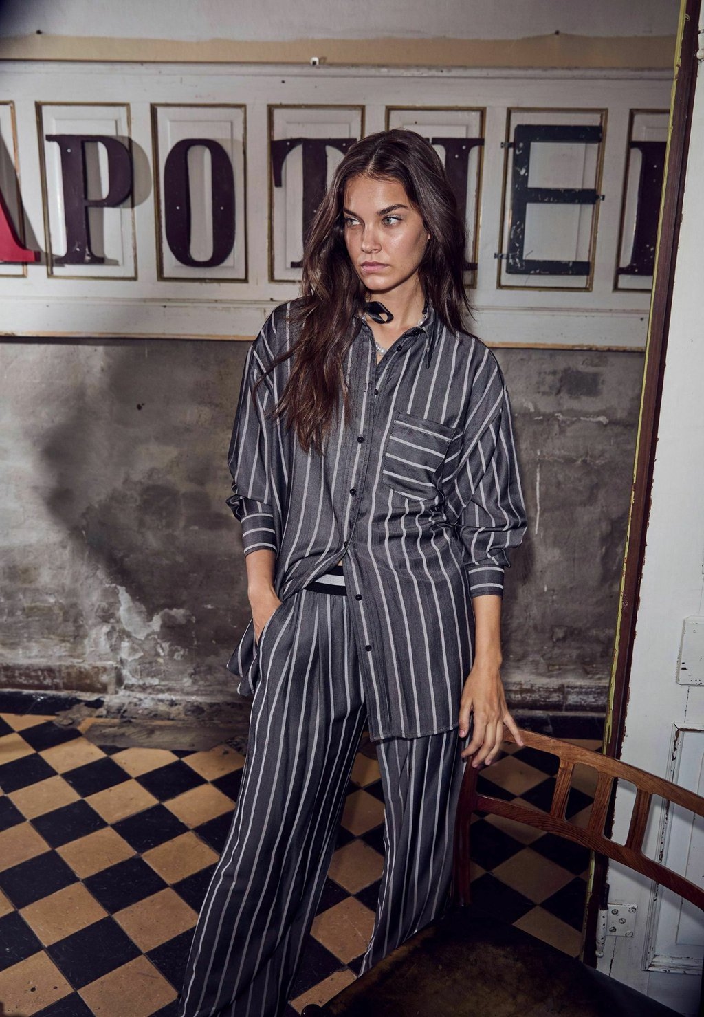 

Блузка на пуговицах SUECC STRIPE Co'couture, черный