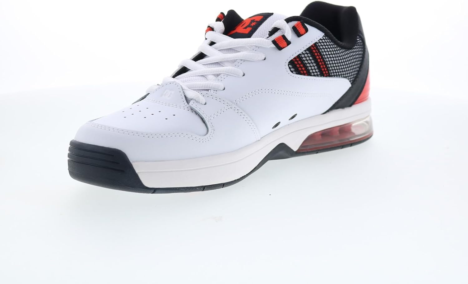 Мужские кроссовки для скейта DC Shoes, универсальные, белый/черный/красный — фото 4