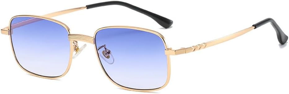 

Ретро-панк солнцезащитные очки для мужчин, градиентные металлические, для женщин, классические солнцезащитные очки для активного отдыха, защита от УФ-излучения UV400, SUN120 Generic, C04 Gold Blue