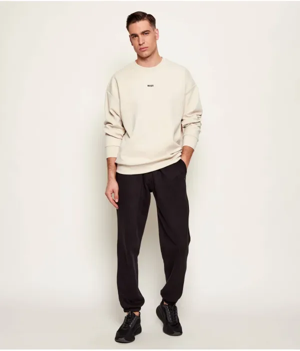 Толстовка Стенсон oversize fit Boss Green, бежевый — фото 2