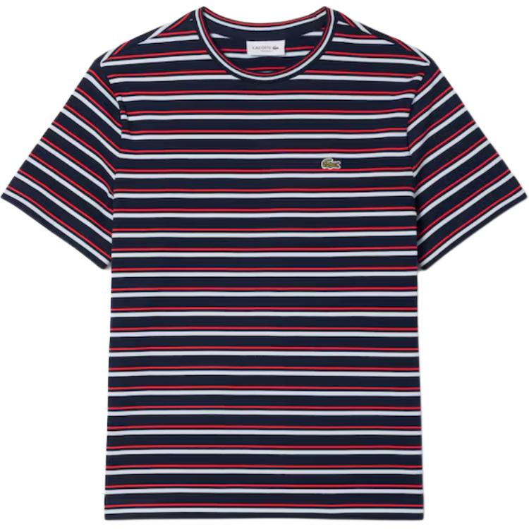 

Футболка Lacoste SS25 Regular Women's, красно-белый/темно-синий, Разноцветный, Футболка Lacoste SS25 Regular Women's, красно-белый/темно-синий