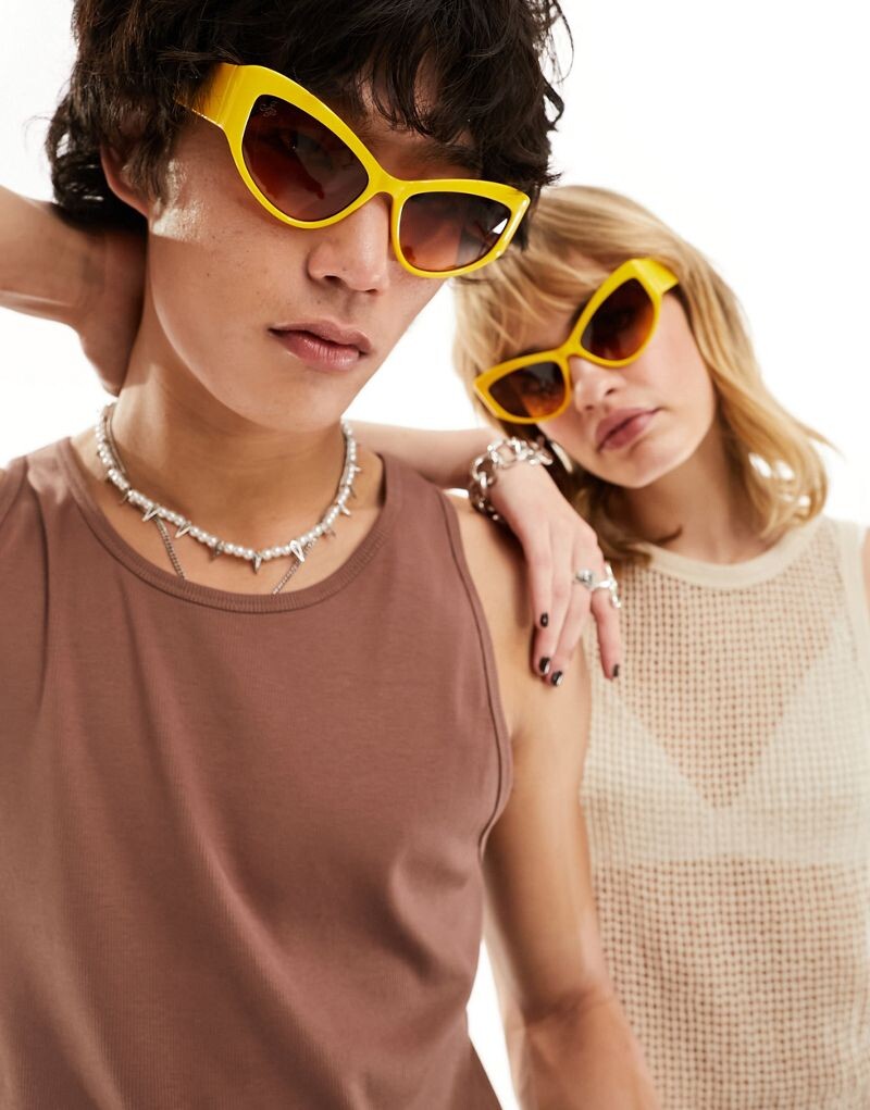 

Желтые солнцезащитные очки в спортивном стиле Jeepers Peepers