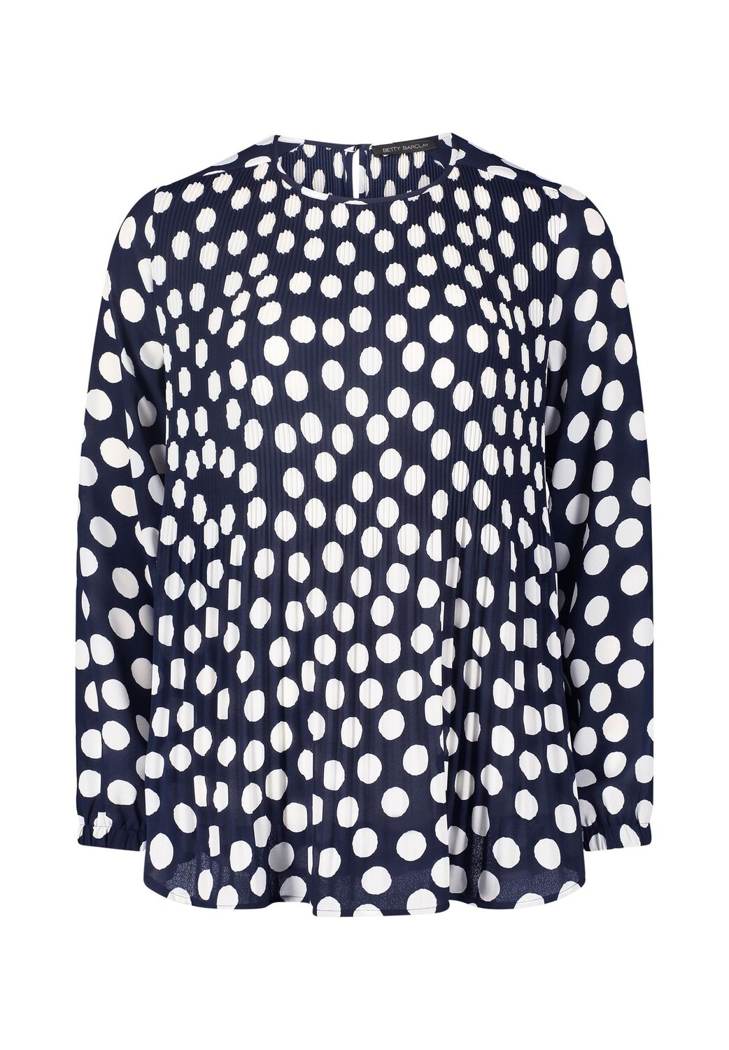 

Блузка без шнуровки со складками BETTY BARCLAY, темно-синий