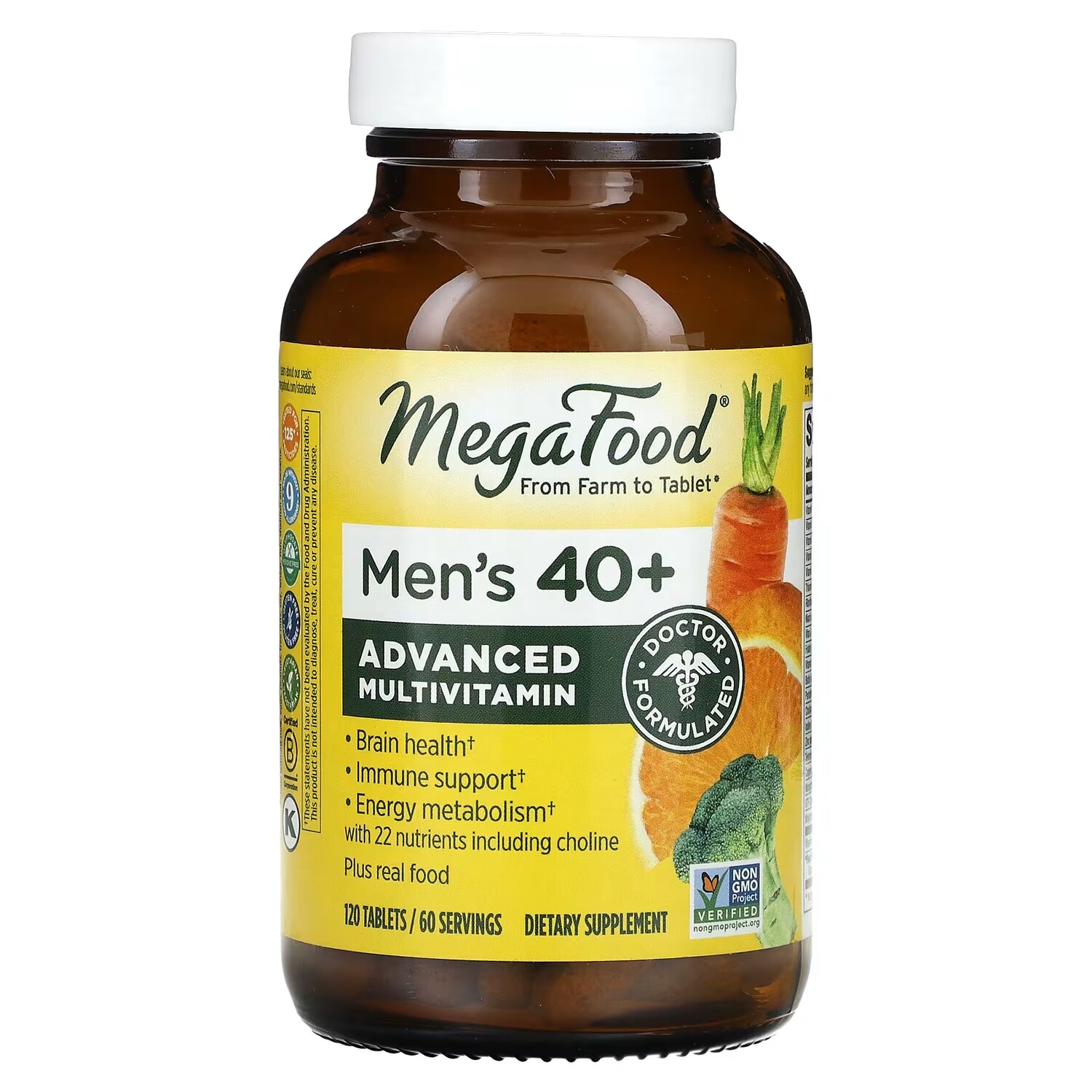 

Мультивитамины MegaFood Advanced для мужчин старше 40 лет, 120 таблеток