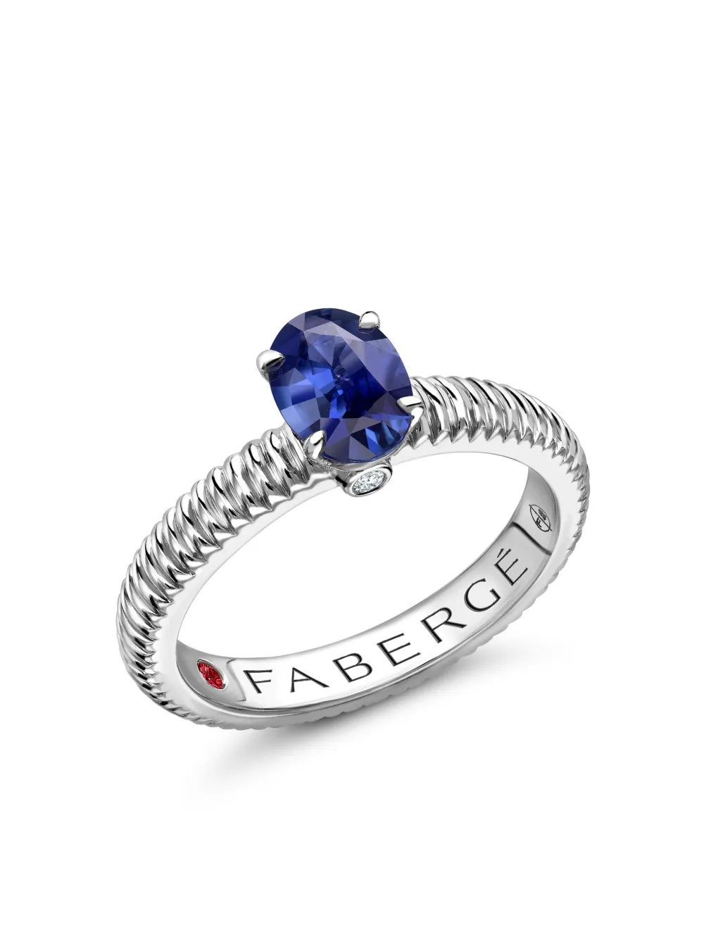 

Кольцо Colors of Love из белого золота с сапфиром FABERGÉ, синий
