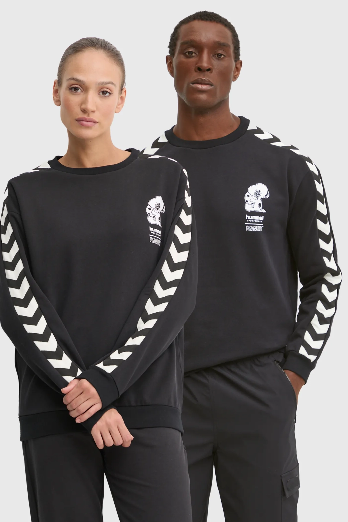 

Хлопковая толстовка для Peanuts Hummel, черный