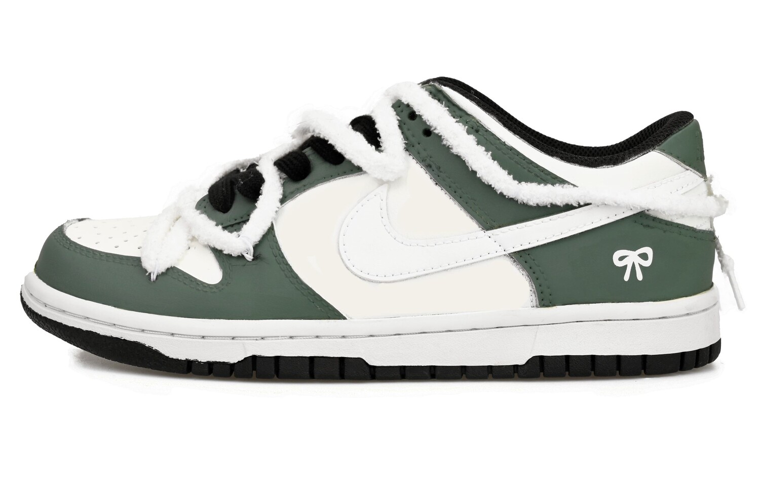 

Кроссовки Nike Dunk Skateboarding Shoes Women's Low-top Beige/Green, цвет Matcha