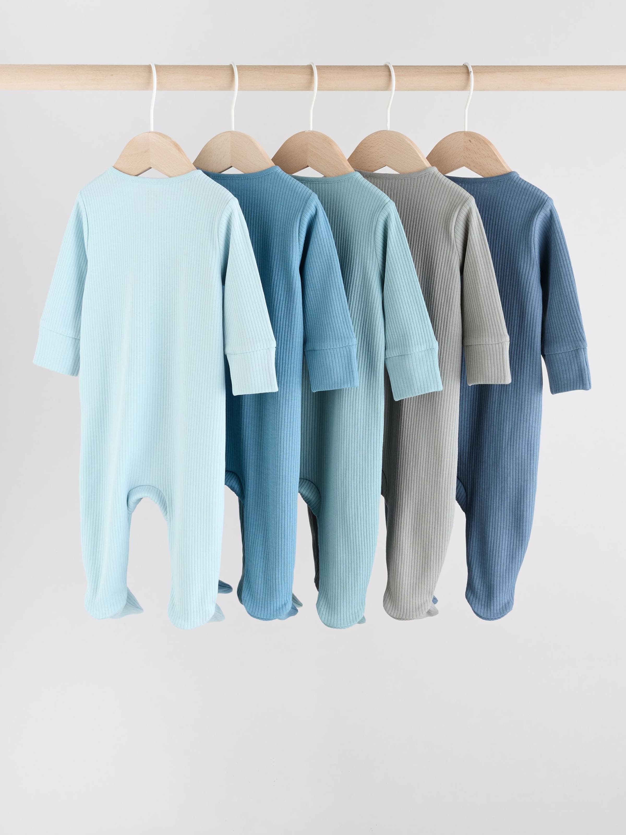 Next Комбинезон/боди в цветах Sapphire, Azure, Aqua, Light Blue, Grey — фото 3