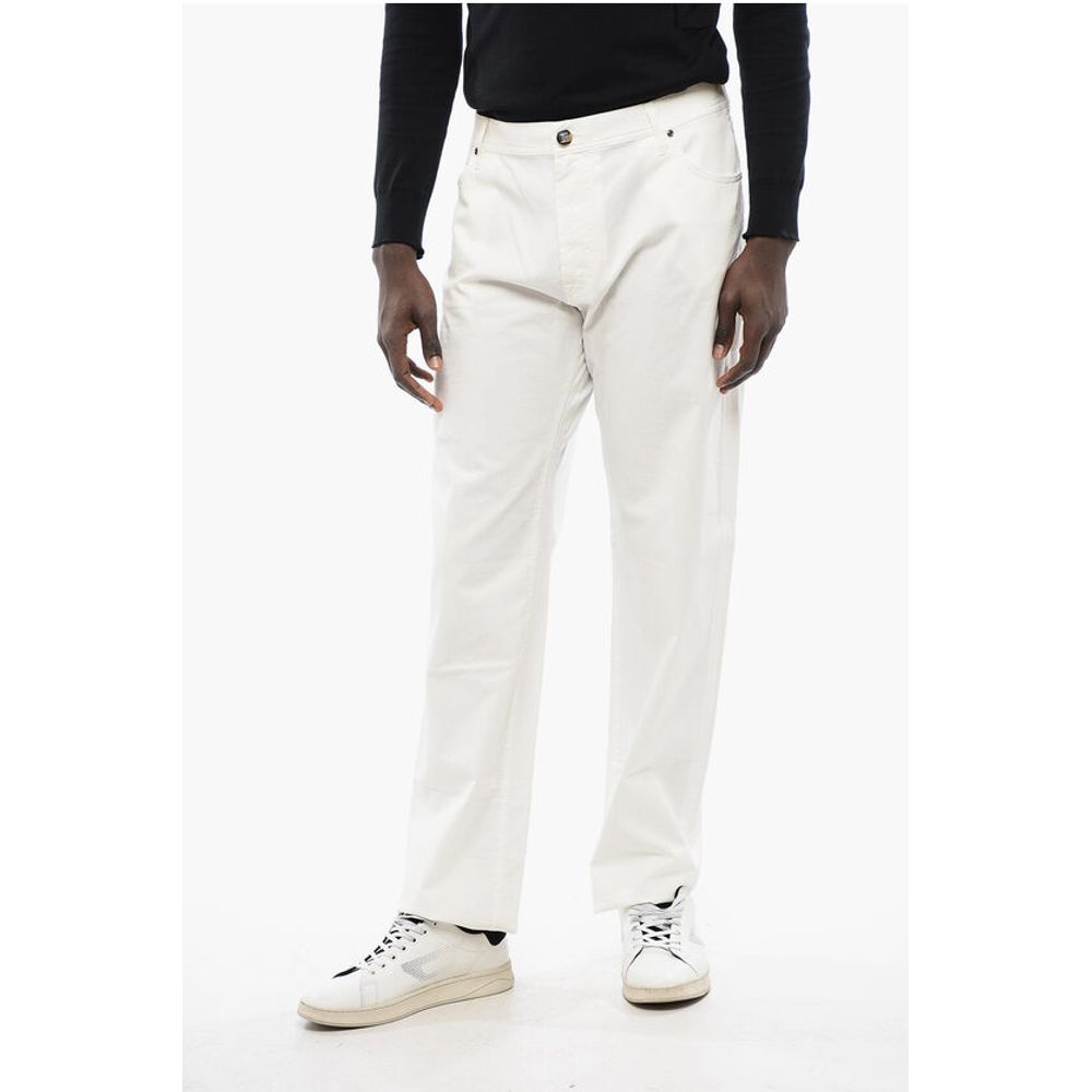 

Белые хлопковые джинсы Деним Corneliani, White