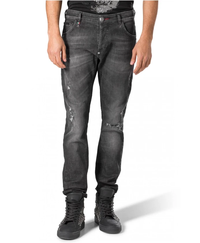 

Зауженные джинсы Philipp Plein, черный