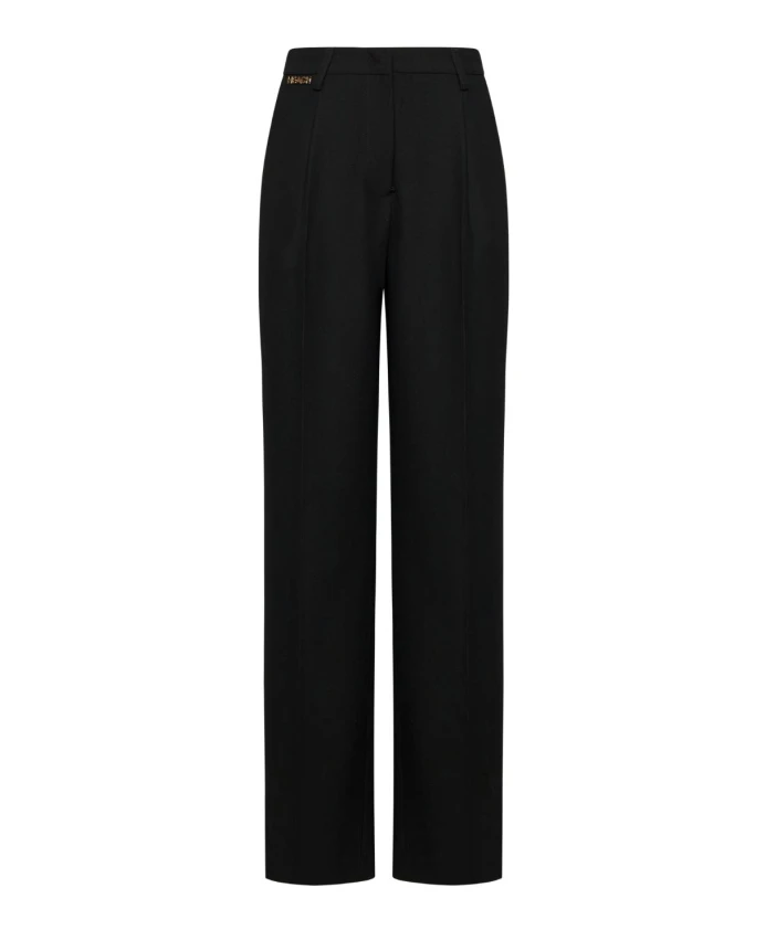 

Широкие брюки с эластичным поясом Silvian Heach, черный