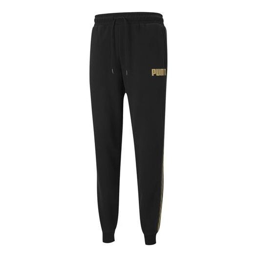 

Брюки track pants 'black gold' Puma, черный