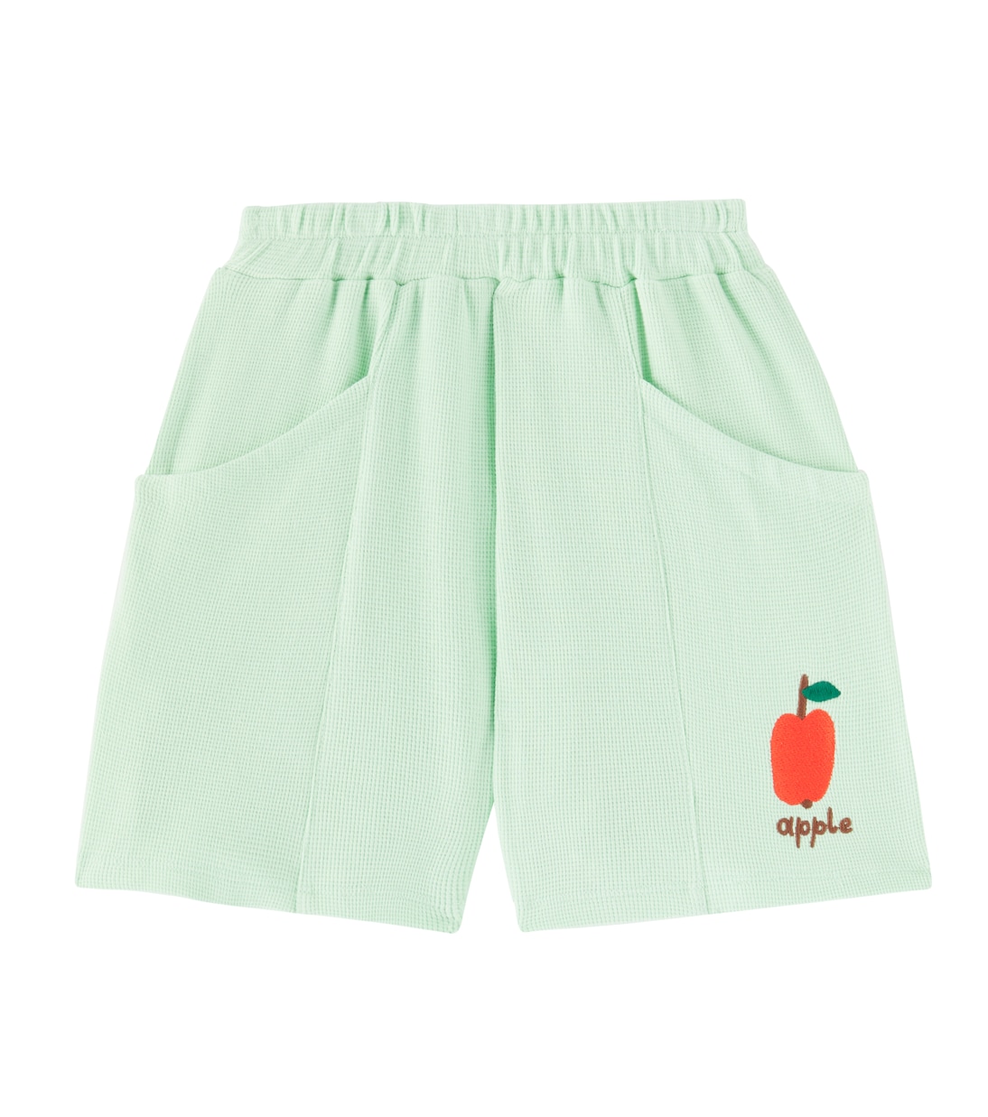 

Хлопковые шорты Apple вафельной вязки Jellymallow, Light Green