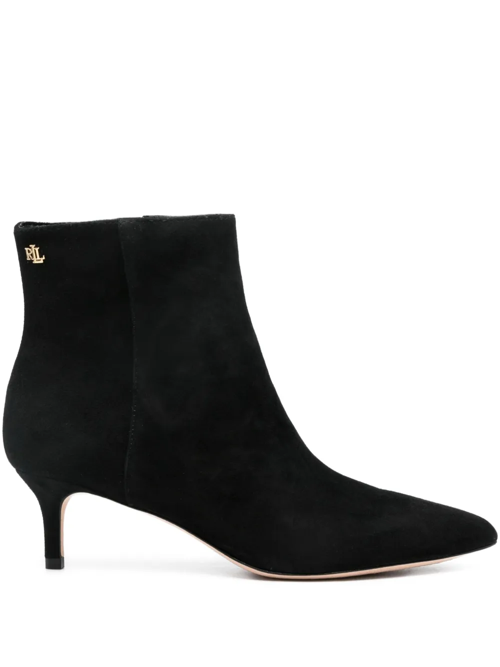 Ботильоны из замши 45 мм Lauren Ralph Lauren, черный