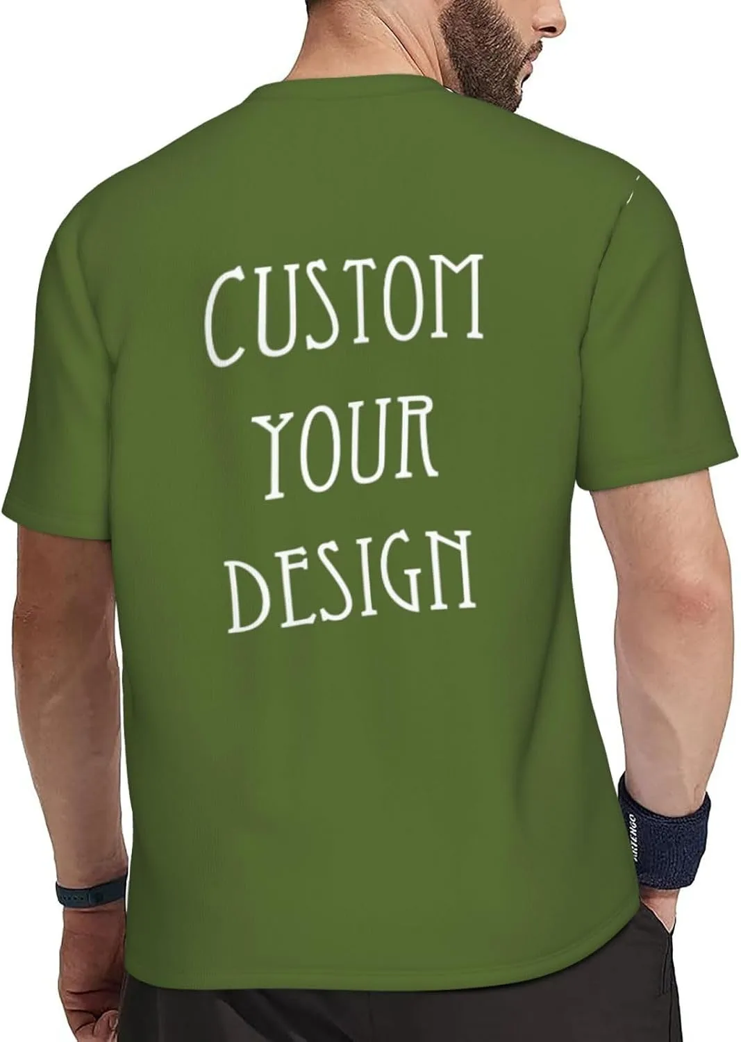 Футболка Custom для мужчин с принтом на все стороны — фото 4