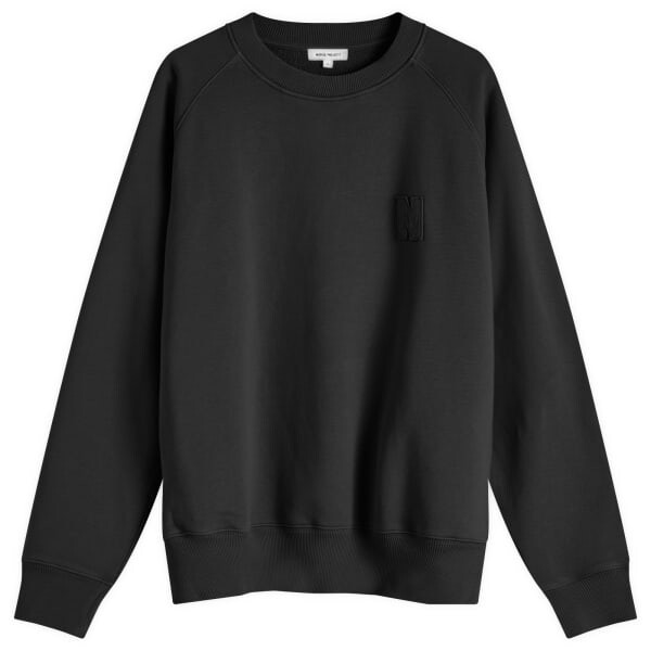 

Marten реглан n патч экипаж свитер Norse Projects, черный