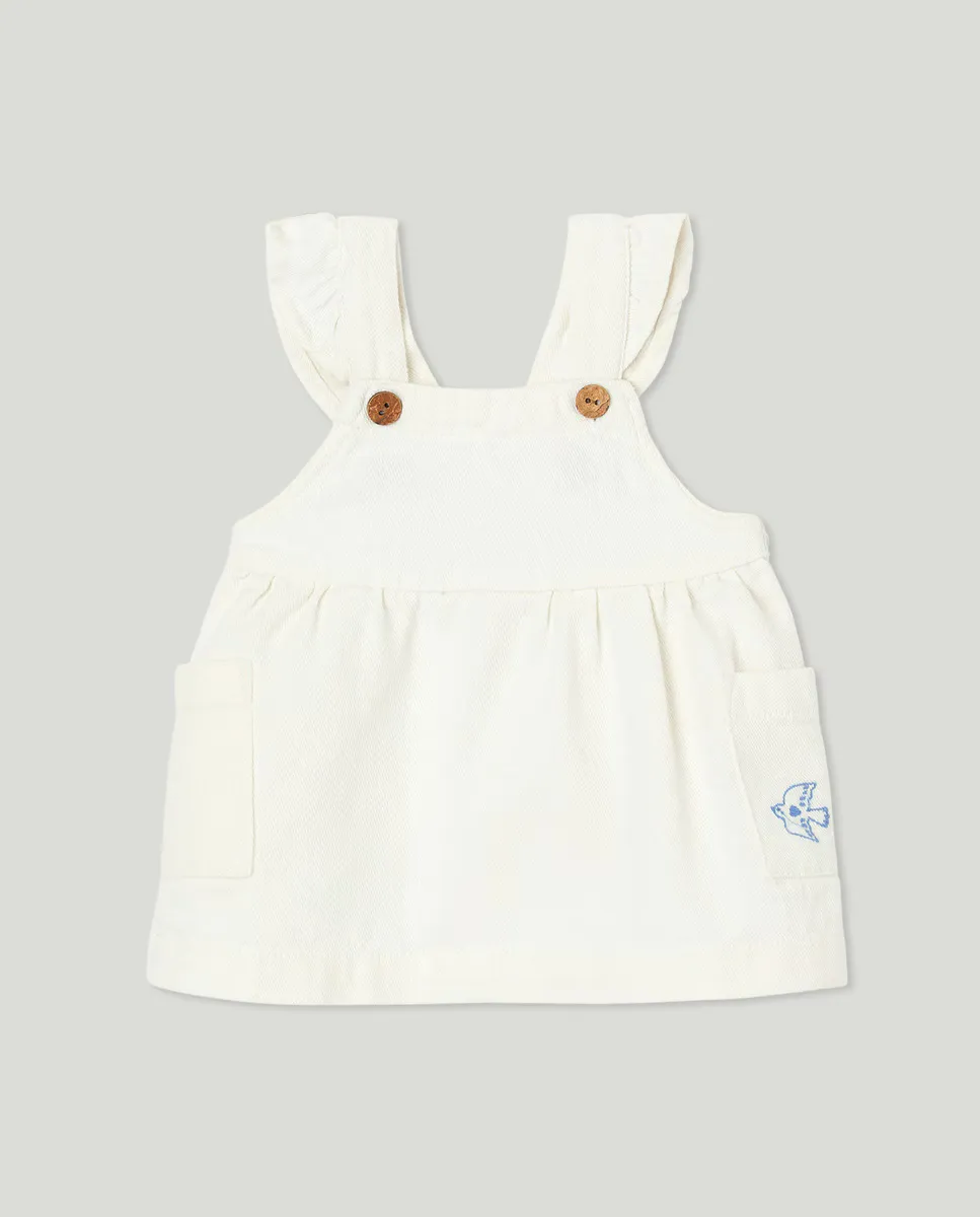 

Сарафан из твила для девочки с оборкой Baby El Corte Inglés, цвет 120 Crudo
