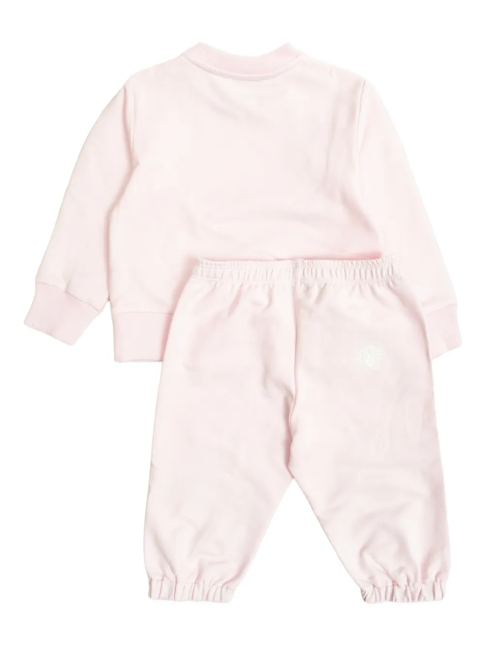 Комплект боди с логотипом Versace Kids, розовый — фото 2