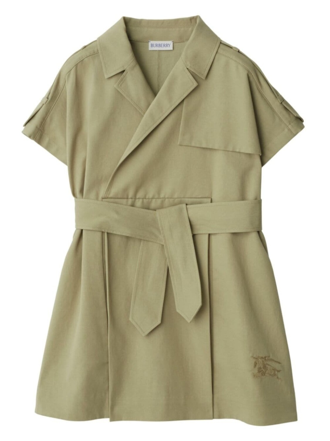 

Burberry Kids платье-тренч, зеленый