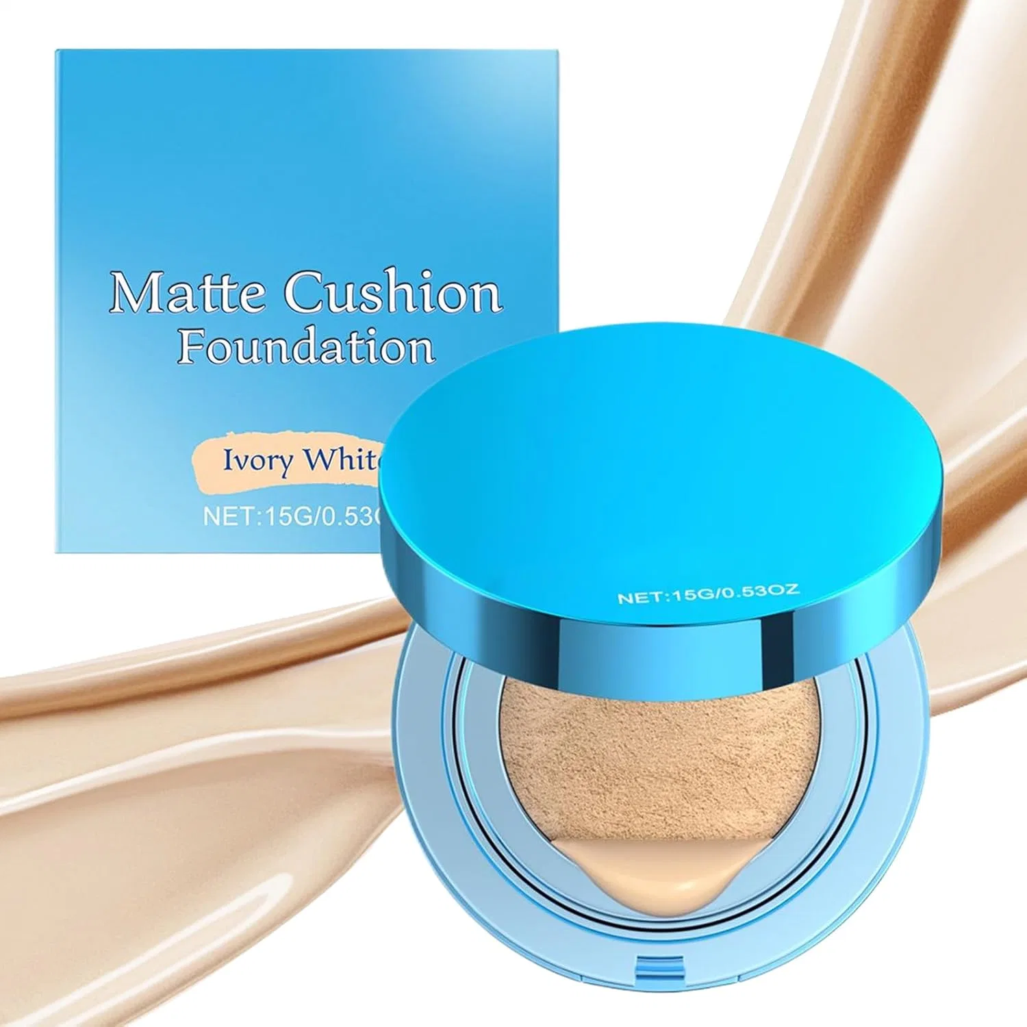 Тональная основа Air Cushion, увлажняющая, No Brand, 15 г, оттенок Ivory