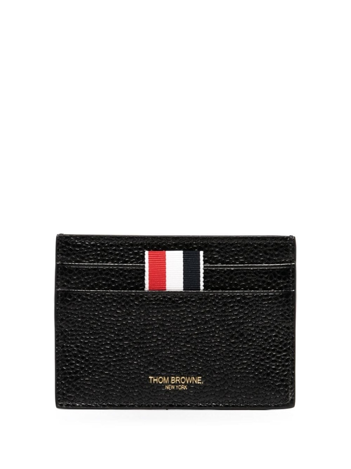 

Кожаный картхолдер Thom Browne, черный