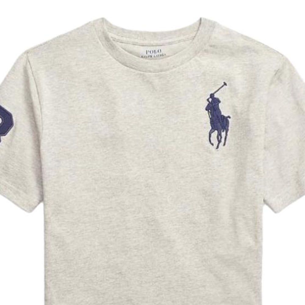 Футболка Polo Ralph Lauren Big Pony, светло-бежевый — фото 4
