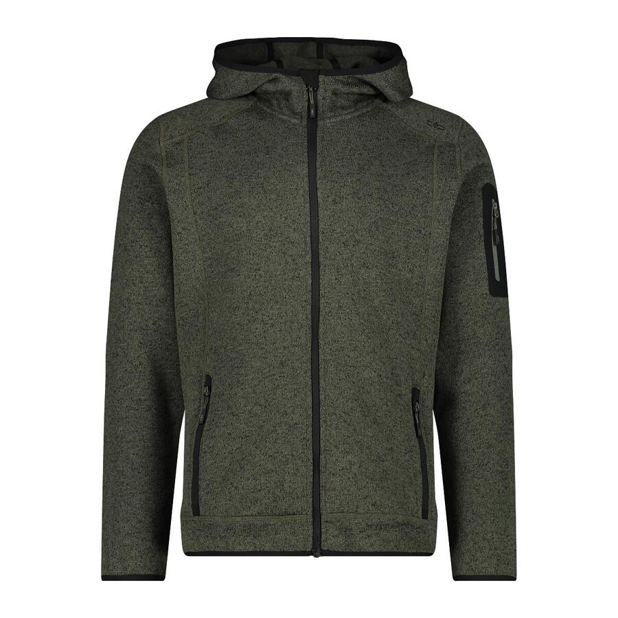 

Мужская флисовая куртка CMP с фиксированным капюшоном, трикотажная куртка 3H60847N