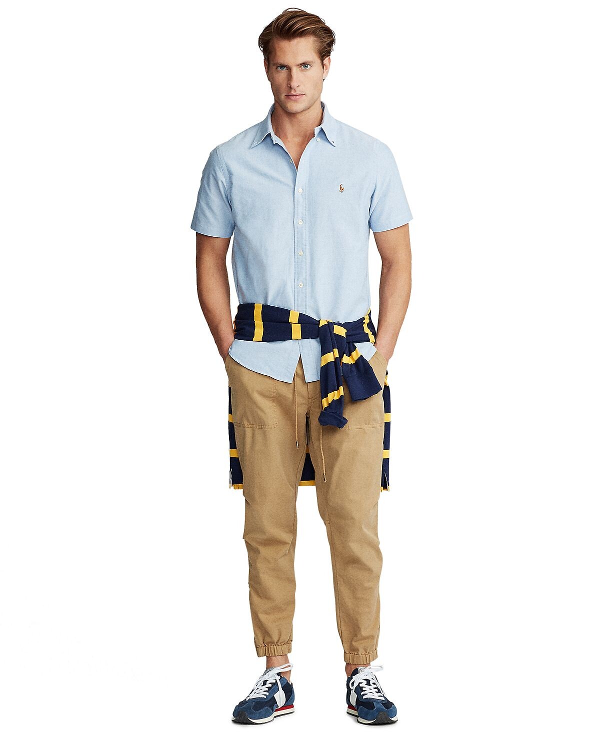 Мужская оксфордская рубашка классического кроя Polo Ralph Lauren — фото 3